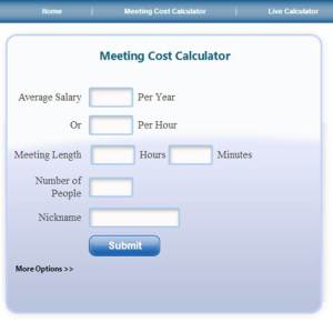 cost of meeting calc